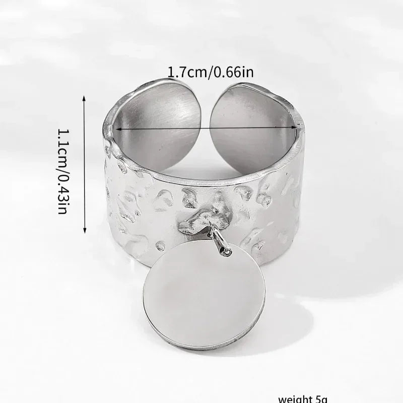 Bague avec pendant or et argent