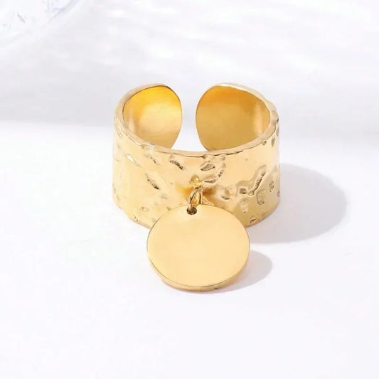 Bague avec pendant or et argent