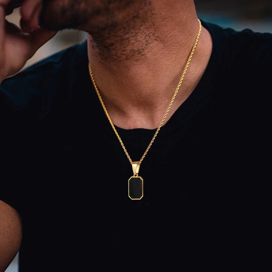 Collier simple or et argent