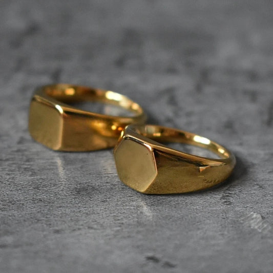Bague chevalière or
