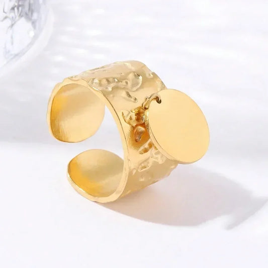 Bague avec pendant or et argent
